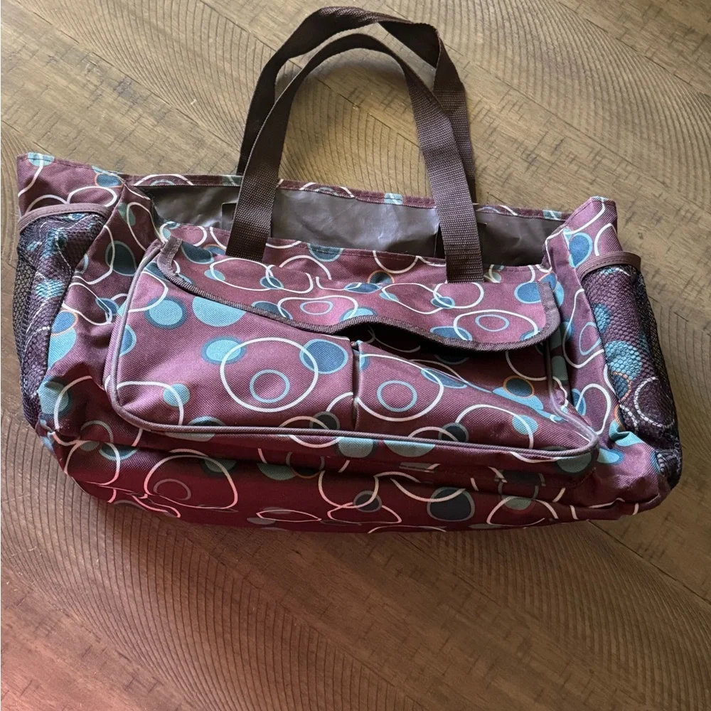 Stylish Brown Patterned Women's Bag